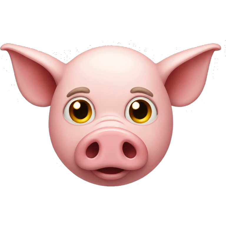 A Pig with devil horns.  emoji