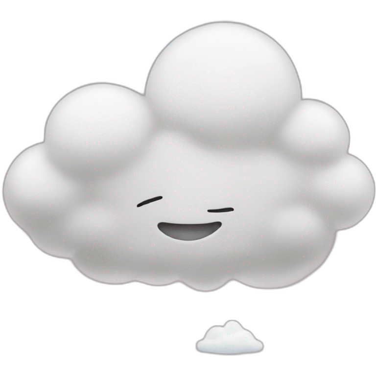 I dream on a cloud emoji