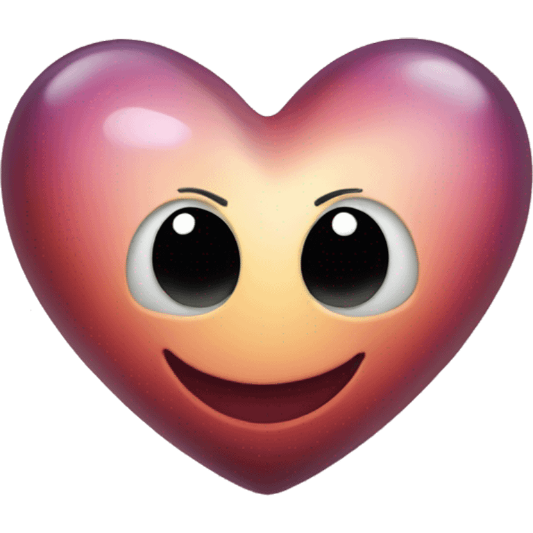 happy heart shape saturn emoji