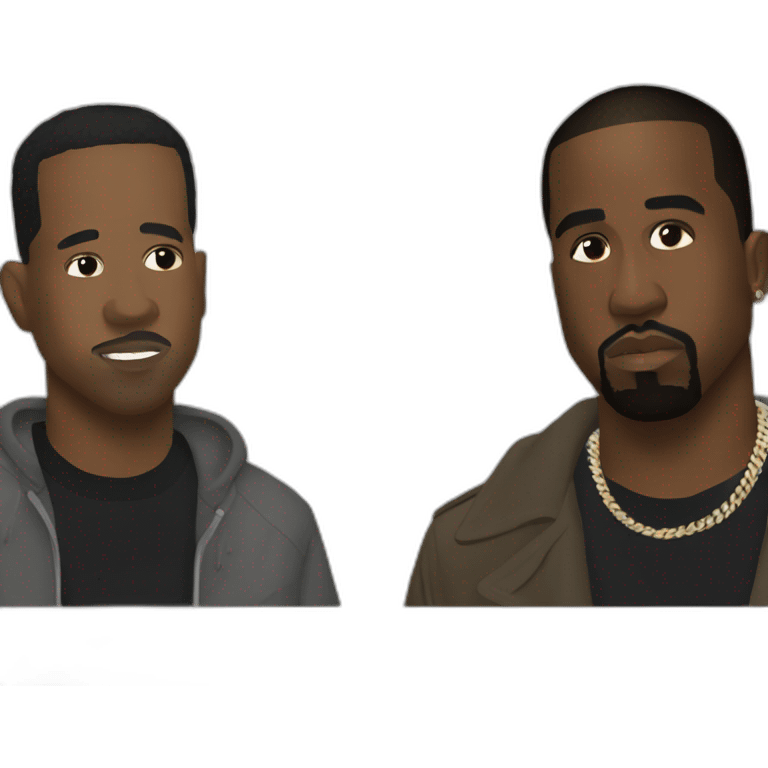 Travis scott and Kanye West emoji