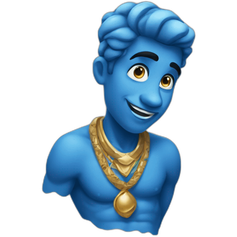 genie blue emoji