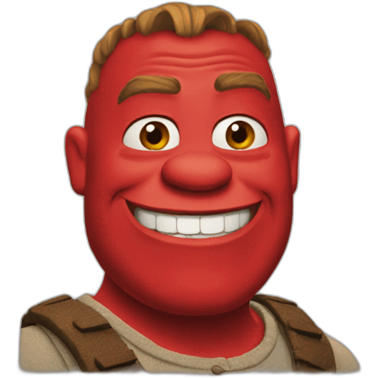 red-shrek emoji