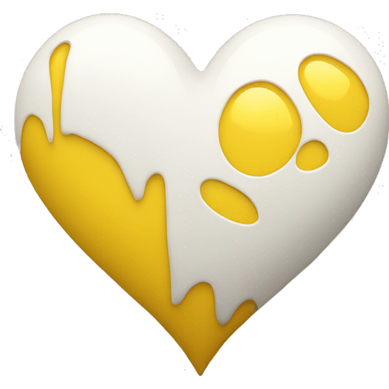 heart-deep-yellow-and-white-color emoji