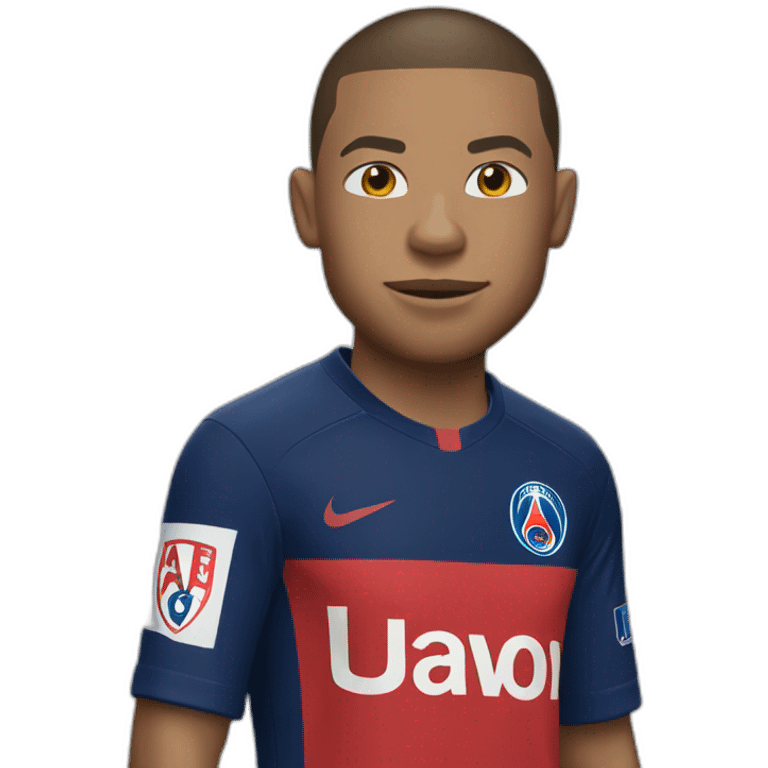 mbappe with lyon shirt emoji