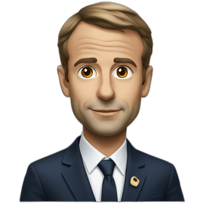 Emanuel Macron a la plage emoji