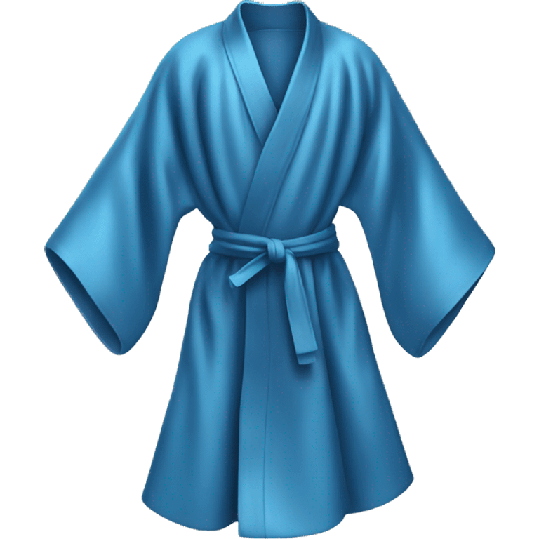 Blue silk robe emoji