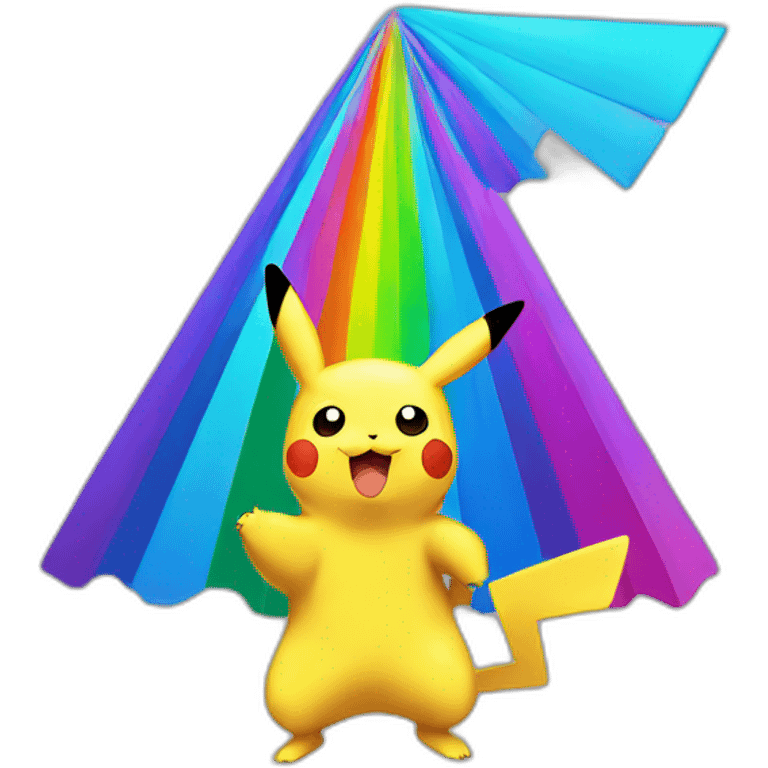 pikachu color rainbow emoji