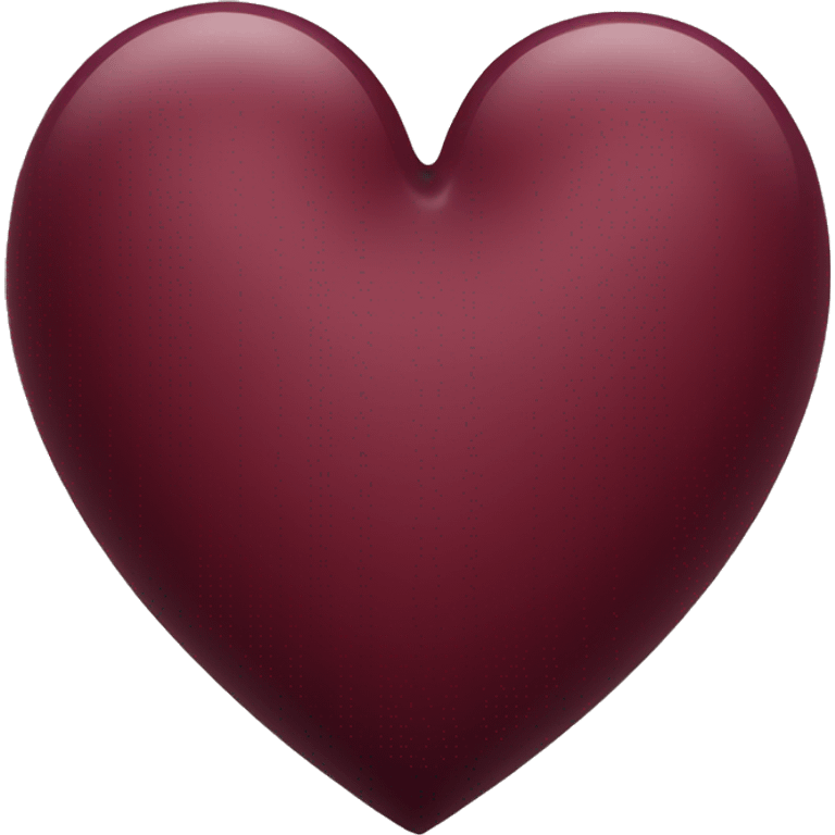 wine red colour heart  emoji