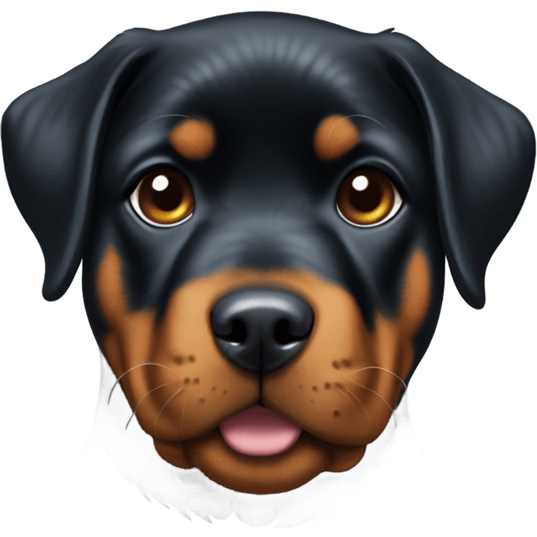 Rottweiler puppy emoji