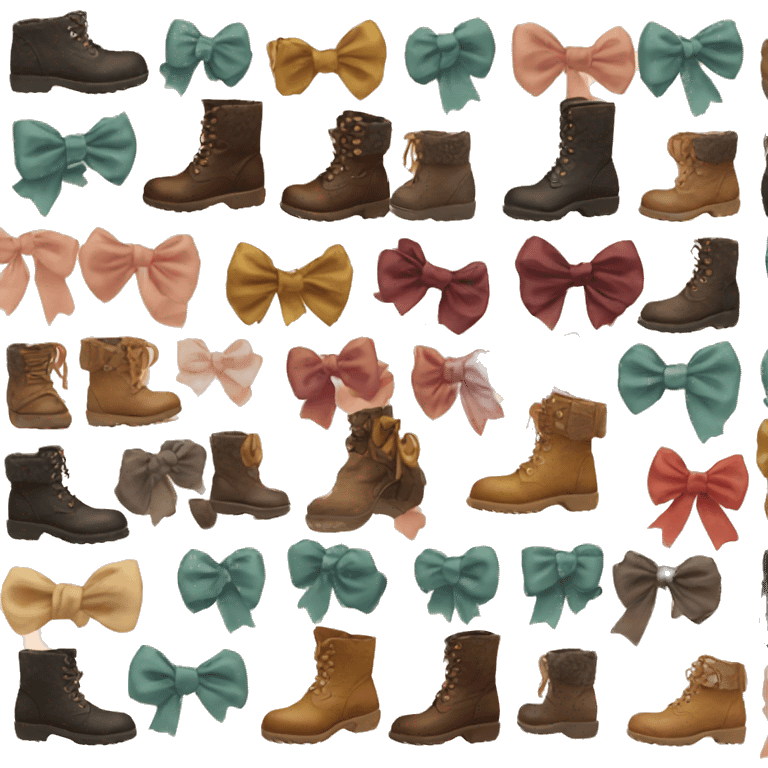 boots with bows  emoji