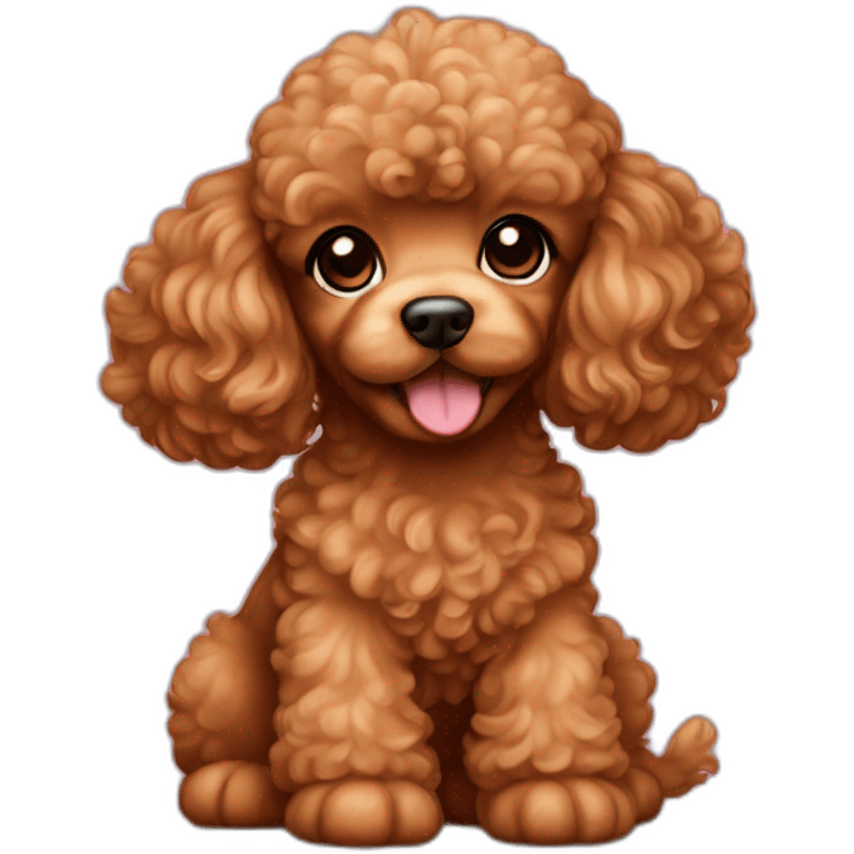 caramel colored poodle puppy emoji