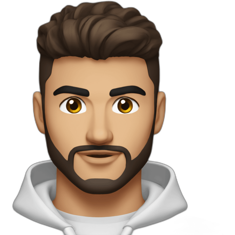 Tommy fury barbe yeux marron emoji