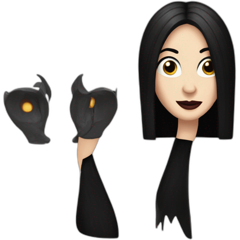 Morticia adams emoji