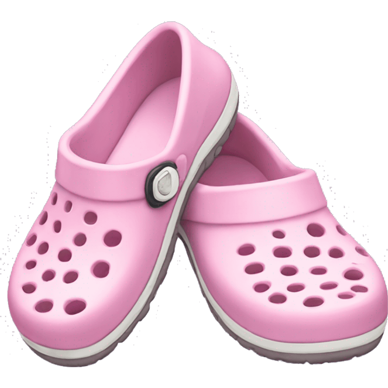 Light pink crocs shoe emoji