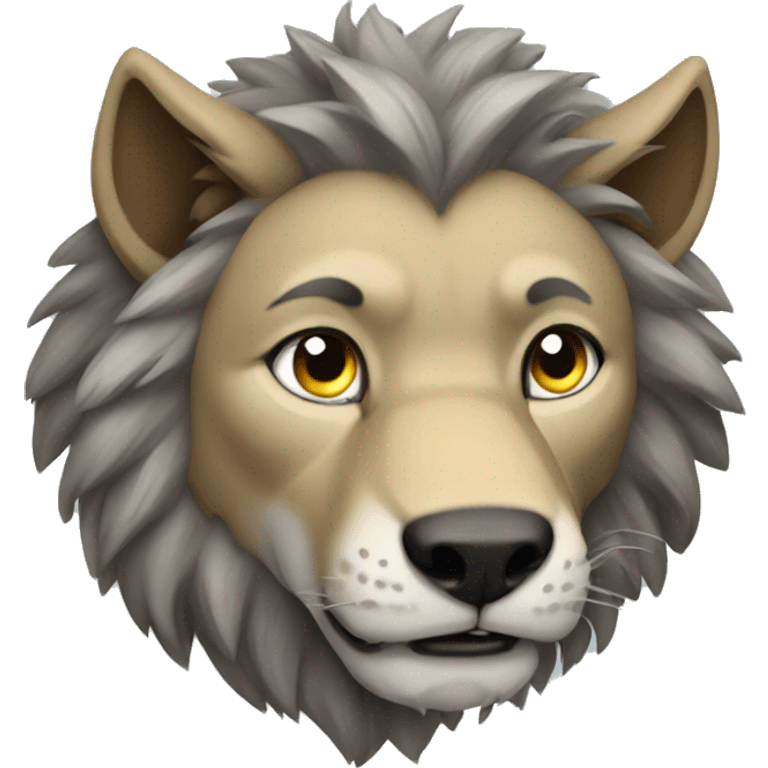 wolf lion emoji