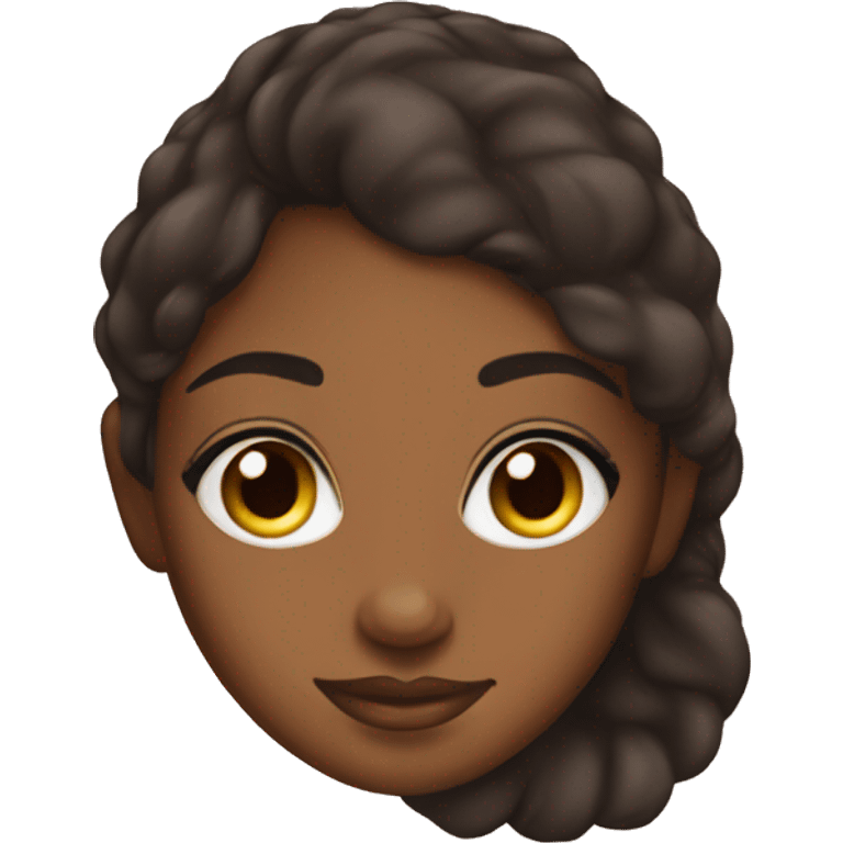 Brown girl skin care emoji