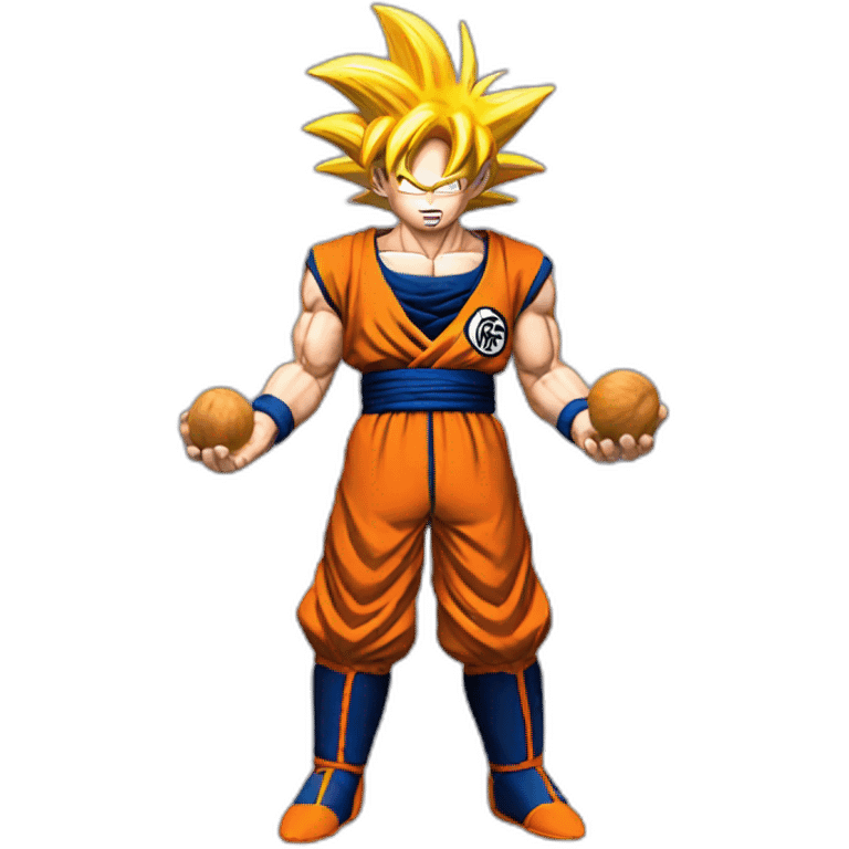 goku holding nuts emoji