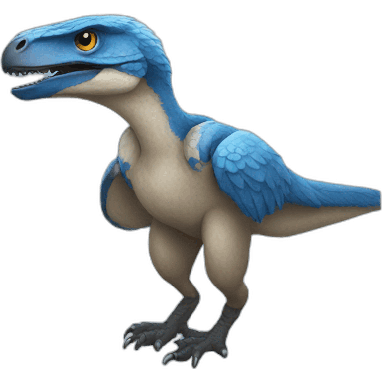 blue raptor emoji