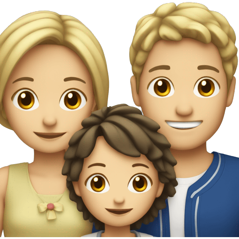 French and Japan 4 kids family emoji