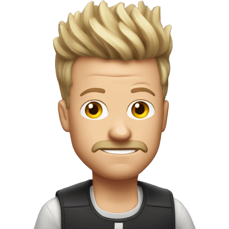 richard blais with very high hair emoji