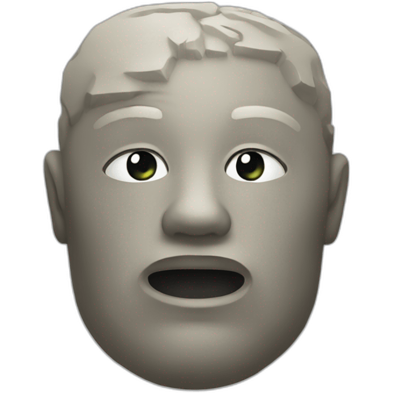 Stone head emoji