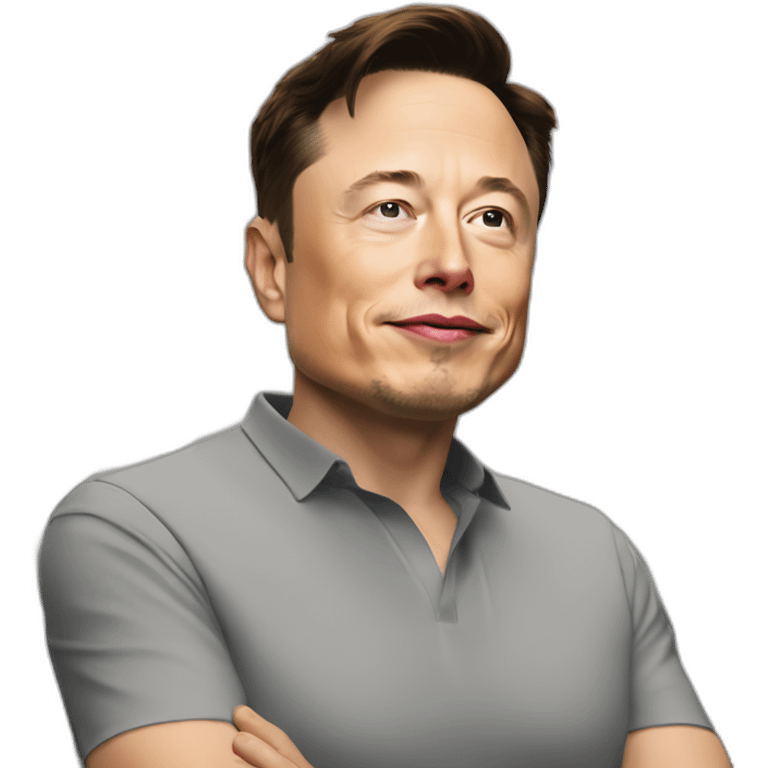 High quality Elon musk doing low quality stocks emoji