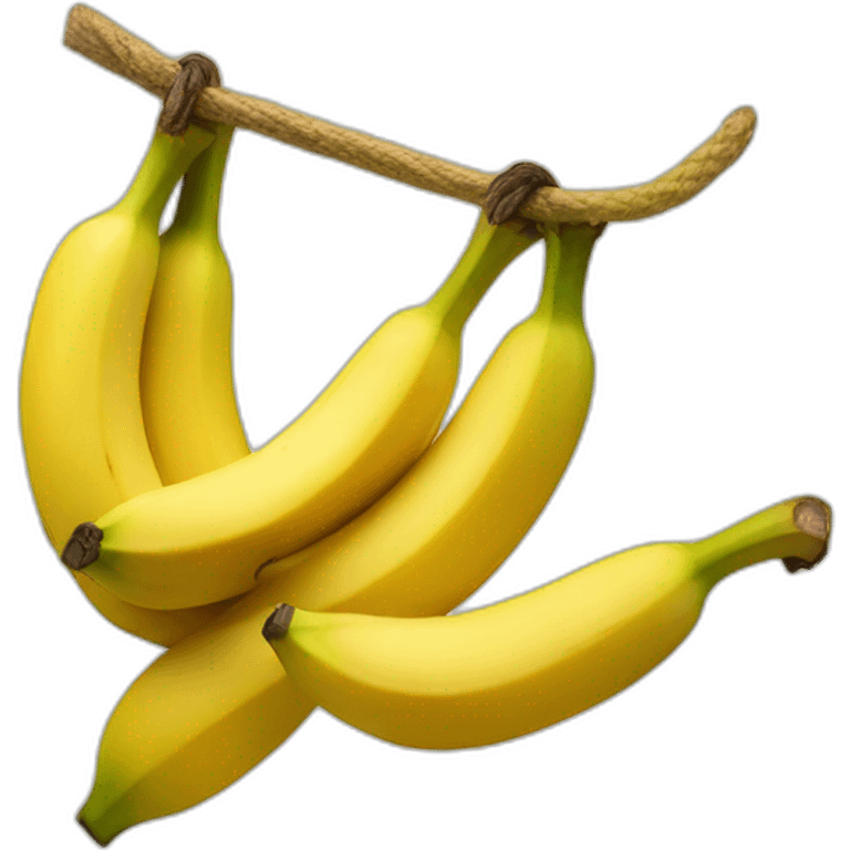 dangling bunch of banana emoji