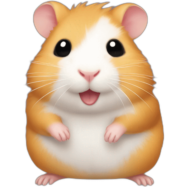 a hamster is artist emoji