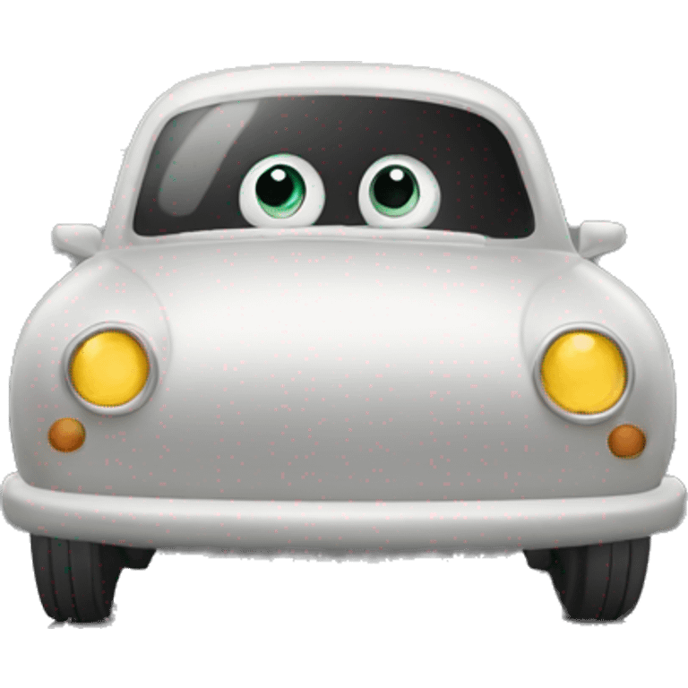 A car with eyes  emoji