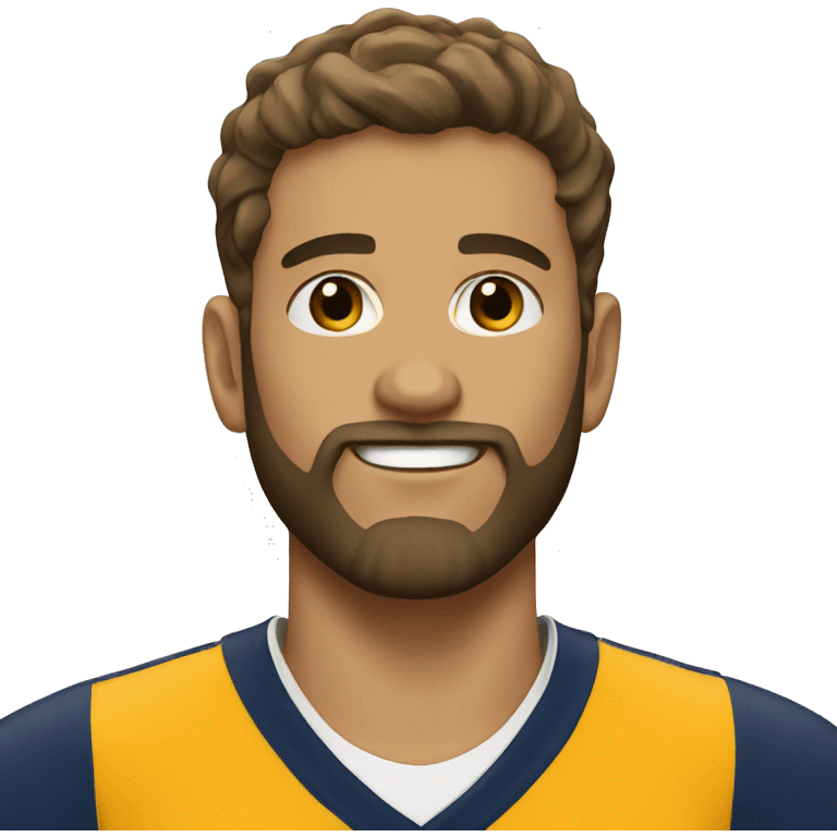 Young coach with beard emoji