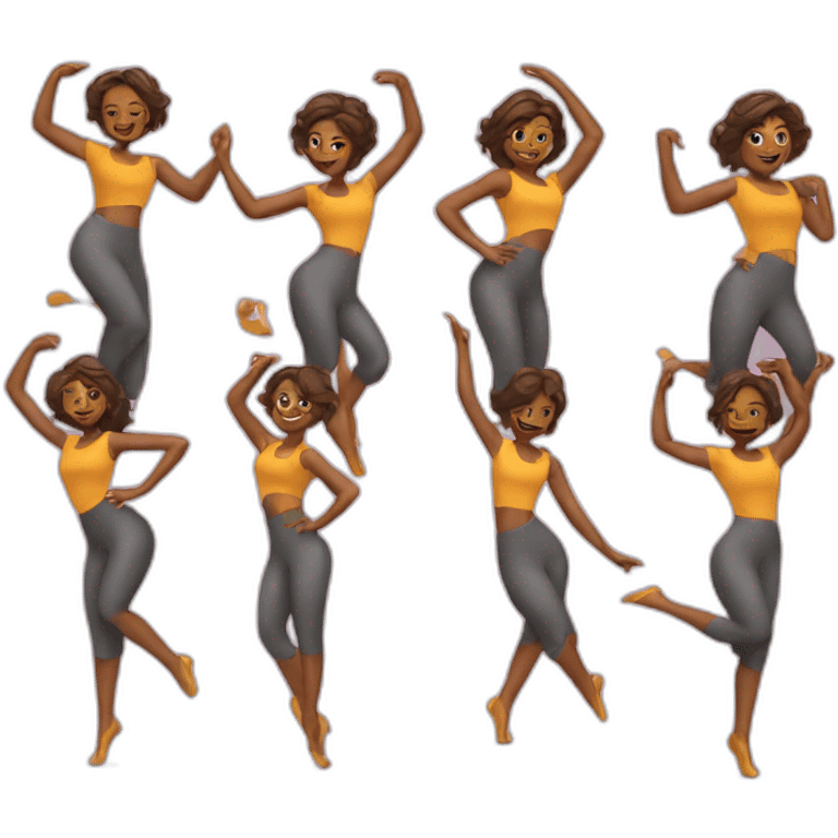 dancing girls emoji