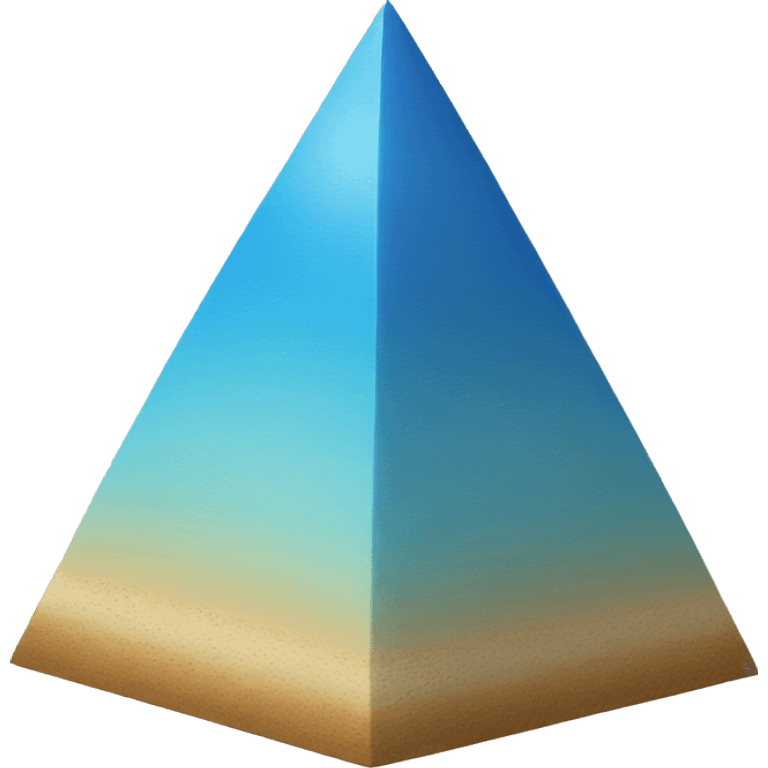 blue pyramid emoji