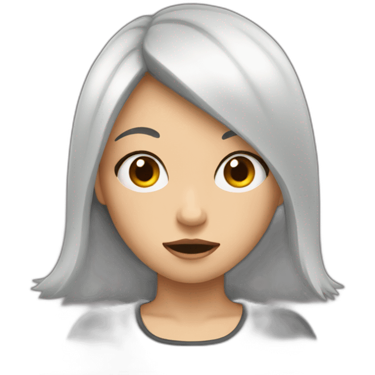 fille qui a peur emoji