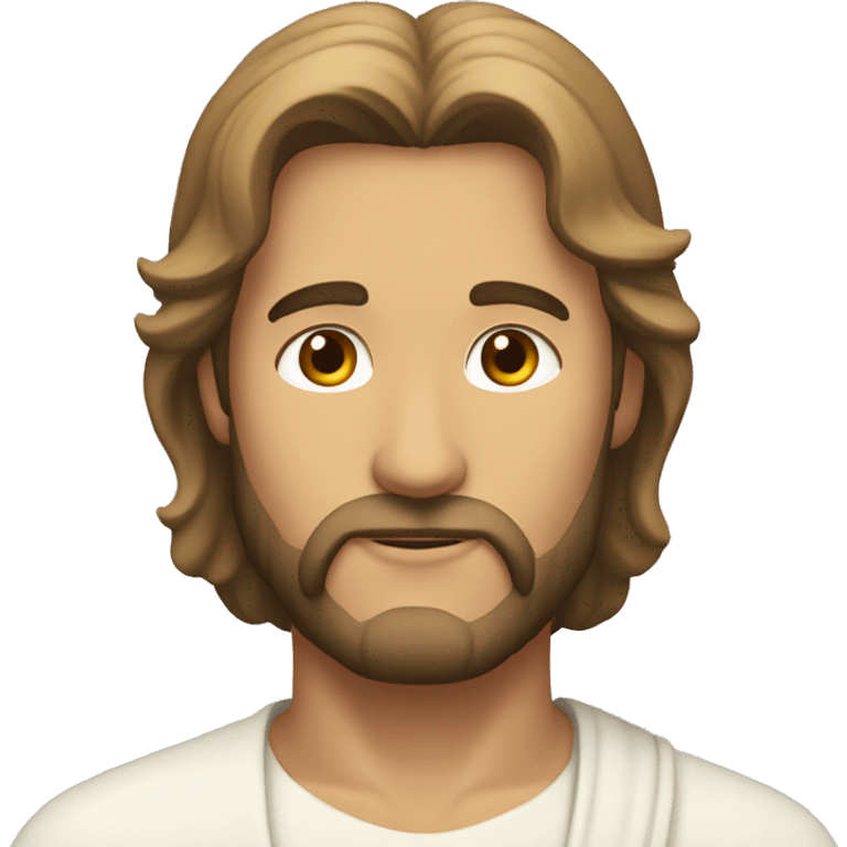 Hombre como Jesús enviando amor emoji