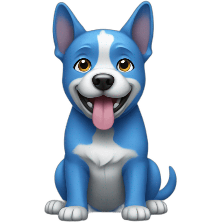 blue dog emoji