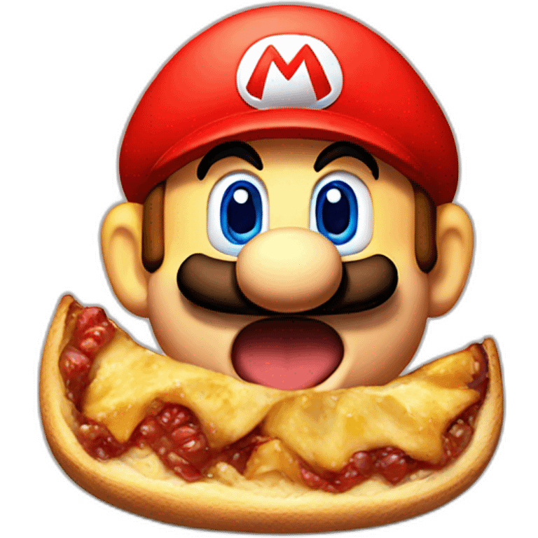 mario eating emoji emoji