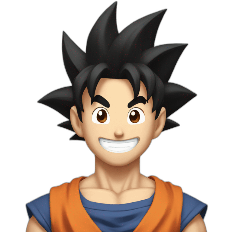 Goku smiling emoji