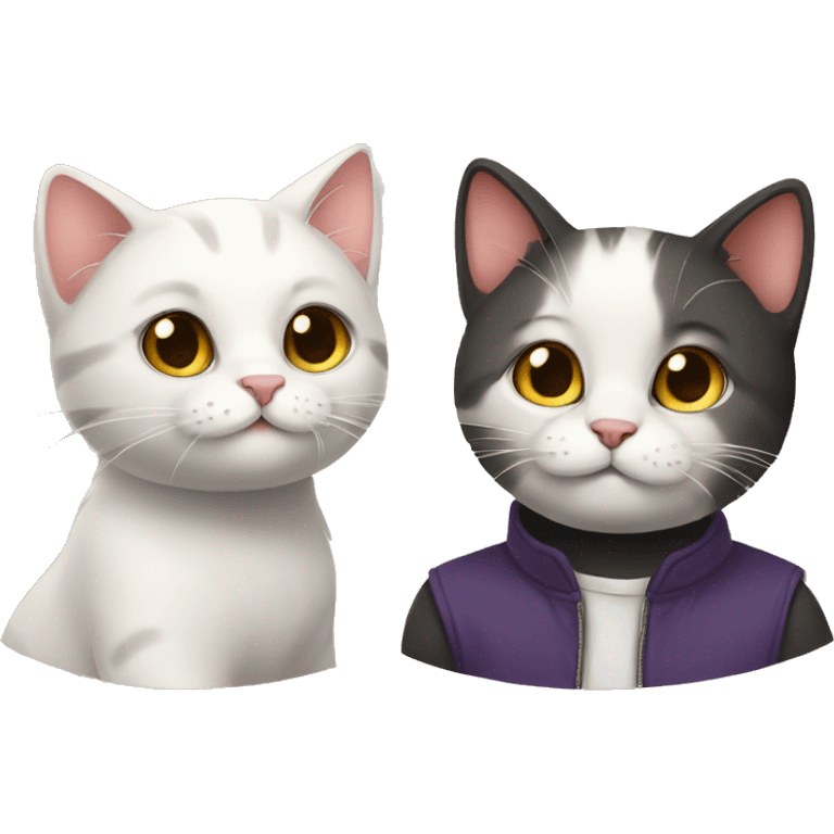 Cat couples emoji