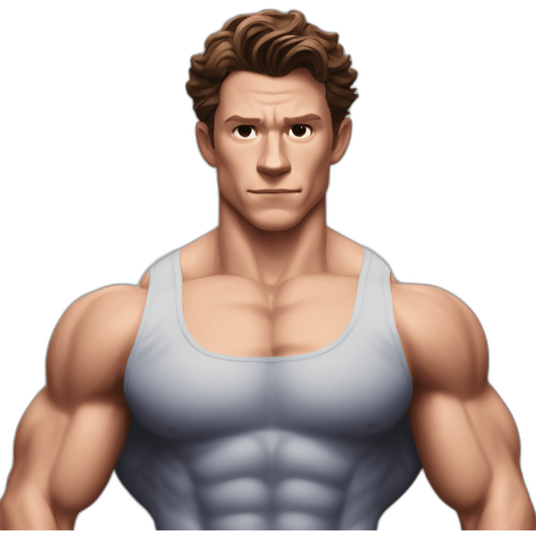 Tom Holland spiderman bodybuilder emoji