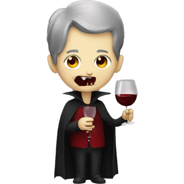 vampire drinking wine emoji