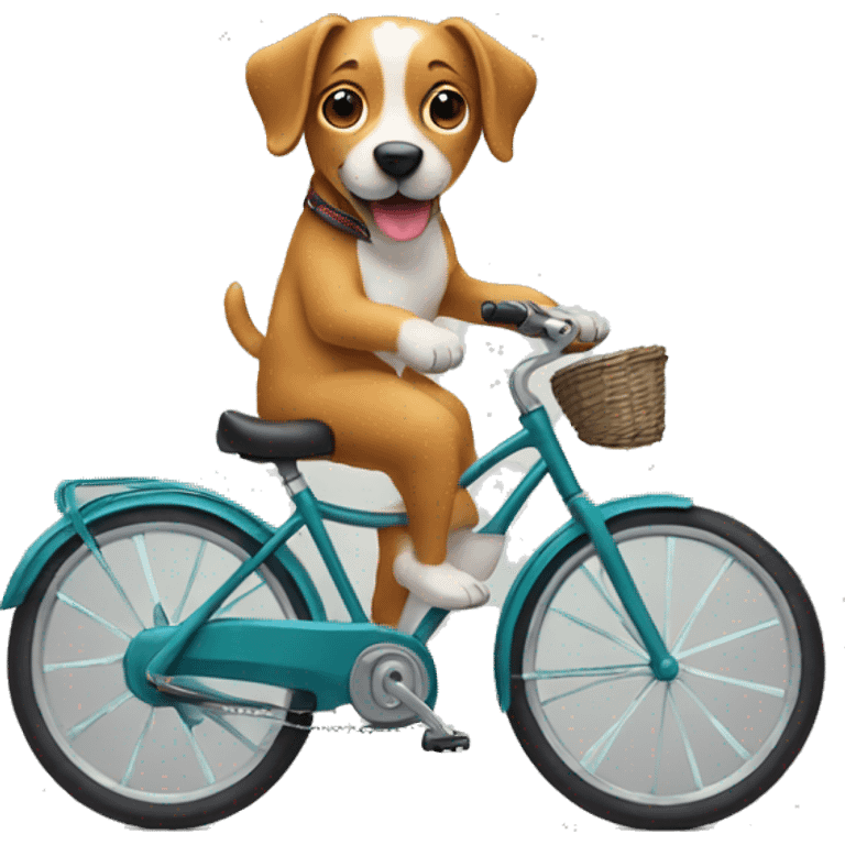 Dog on a bike  emoji