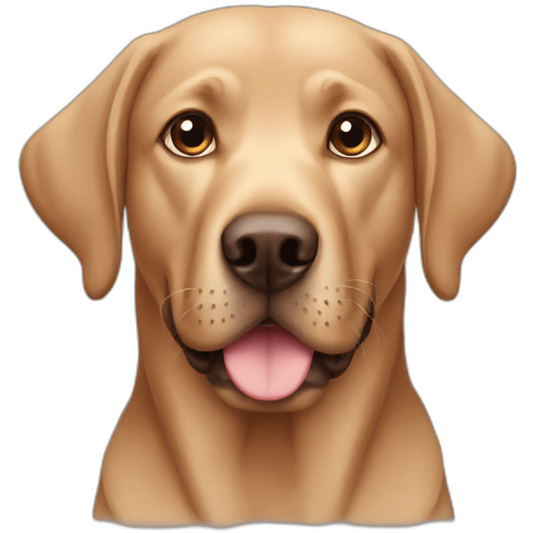 brown labrador emoji