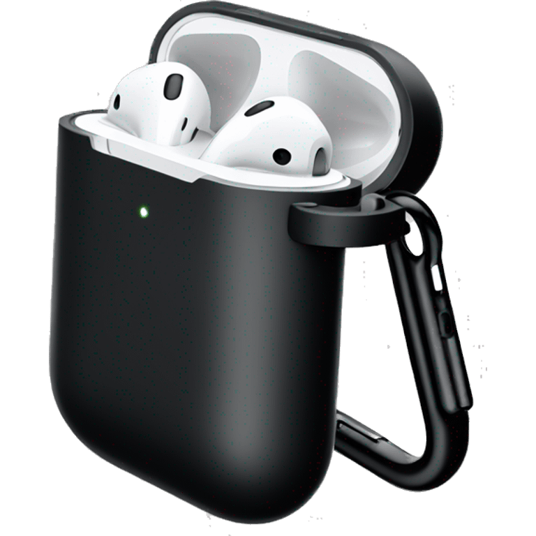 AirPods mag in black  emoji