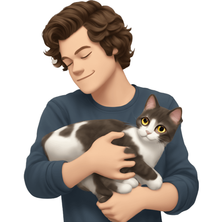 harry styles petting a cat emoji