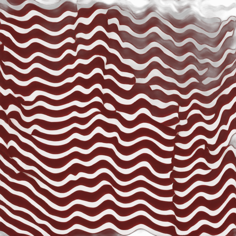 black and red wavy stripes in a circle. emoji