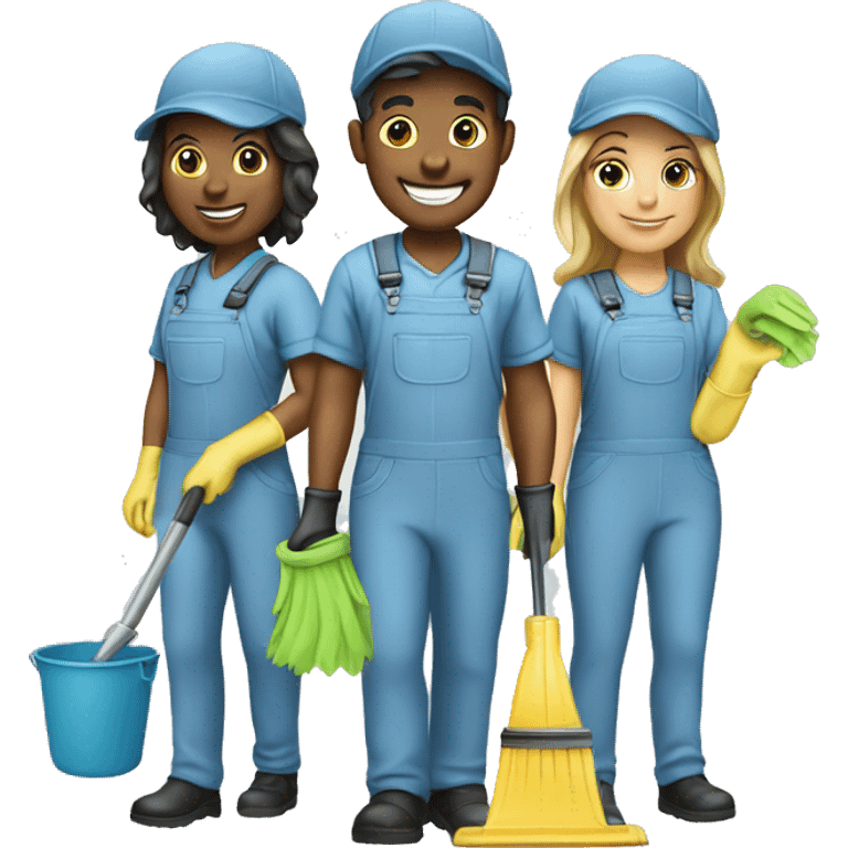 Cleaning crew  emoji