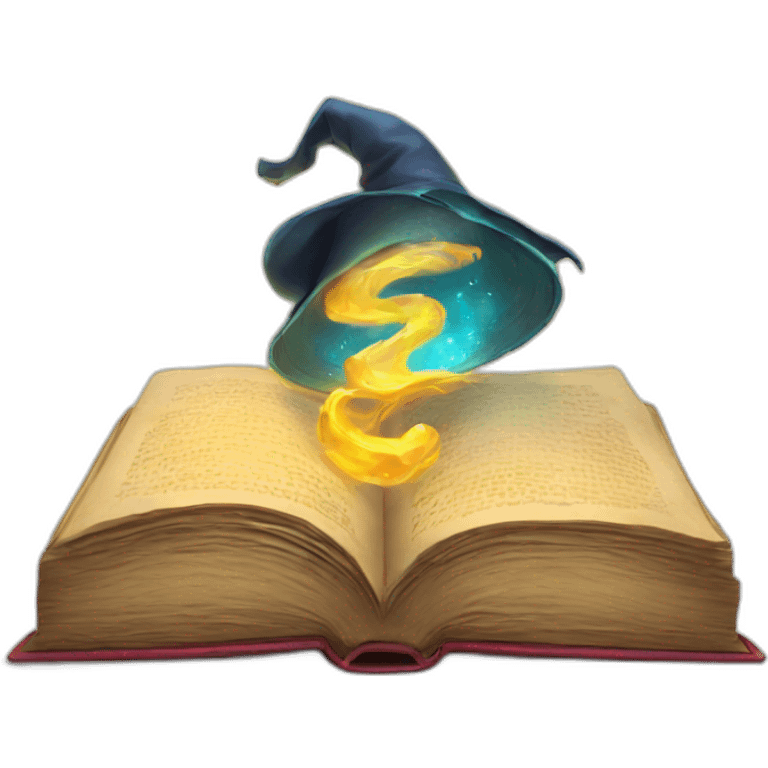 Magic book emoji