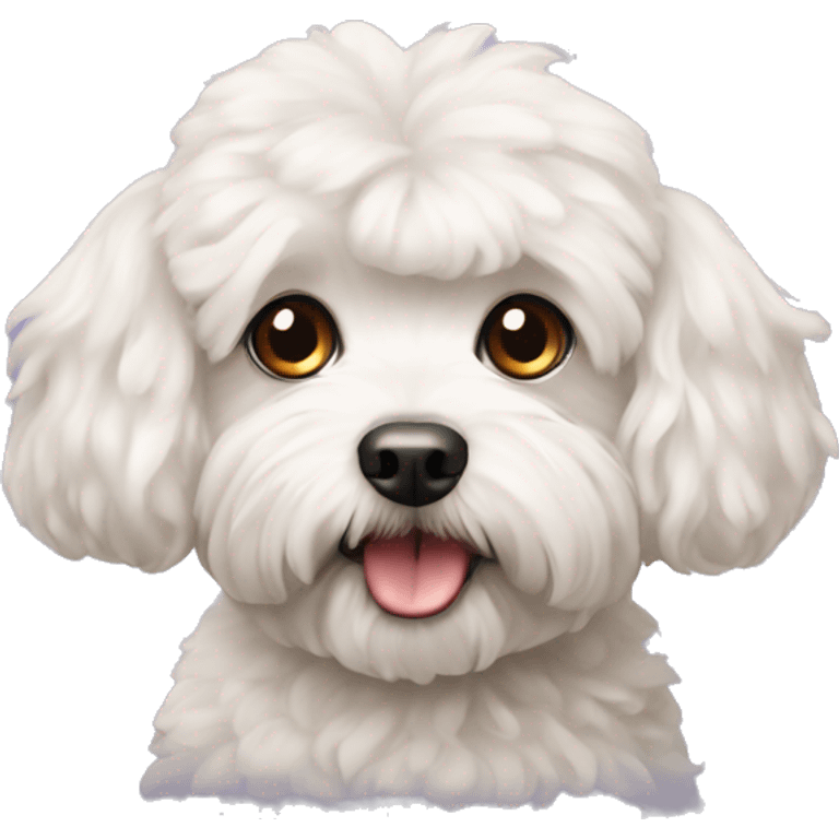 Dog maltipoo emoji