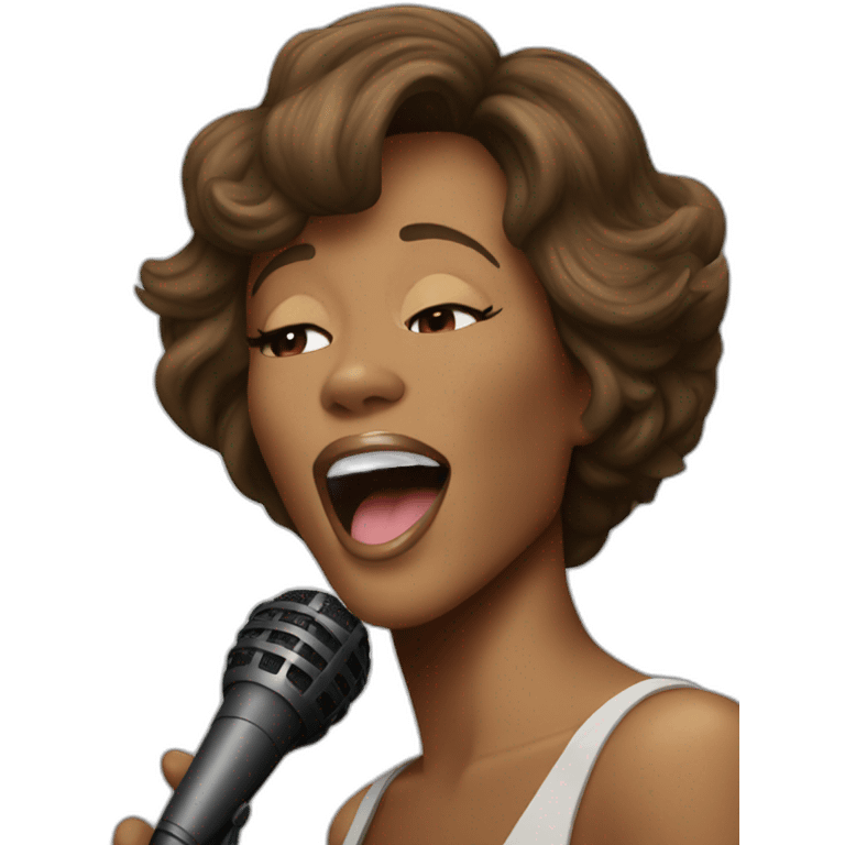 whitney houston singing emoji