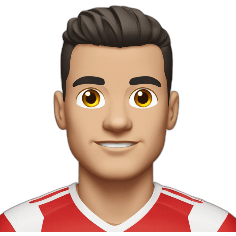 Arsenal Football club granit xhaka red shirt emoji